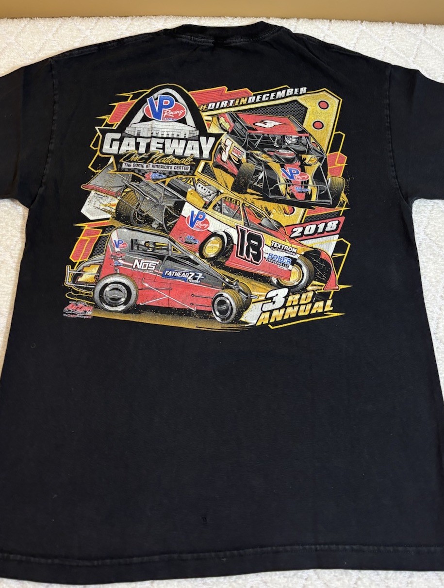 2018 3rd Annual VP Racing Fuels Gateway Dirt Nationals Racing 2 Sided Tee Size L