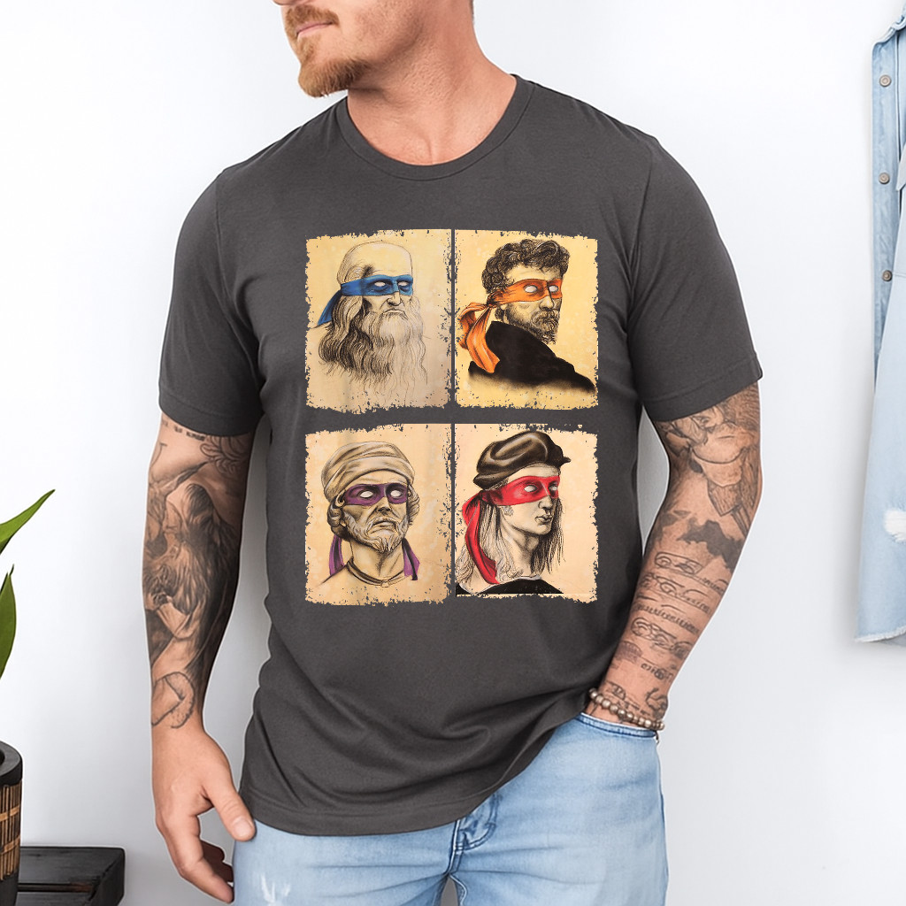 Humor Italian Artists T Shirt for Turtles Art Lovers T-Shirt