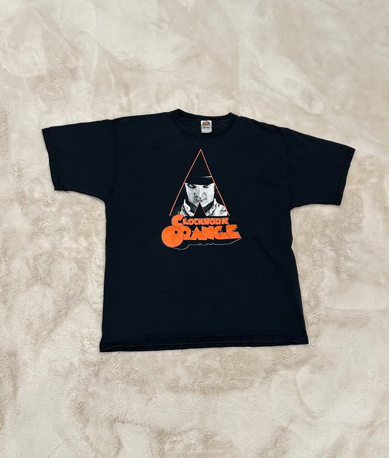 Rare Vintage Black Clock Work Orange Shirt Size Xl Fruit Of The Loom Lofteez
