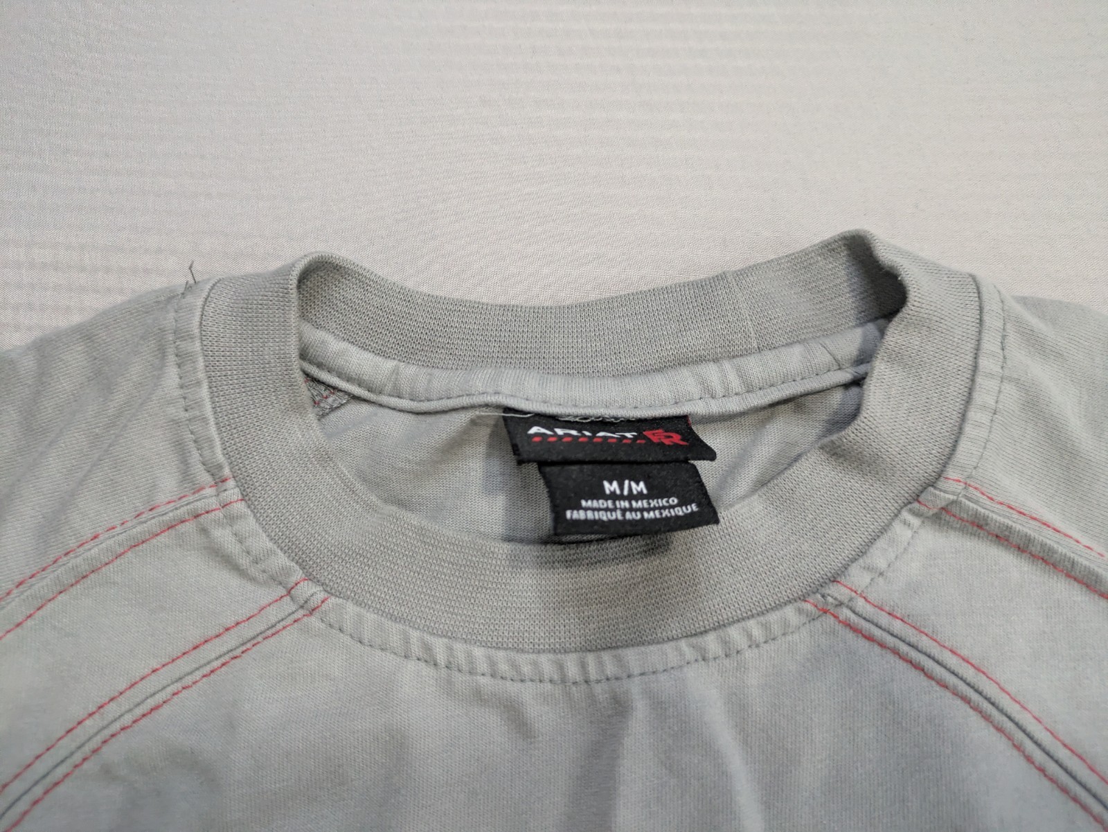 Ariat Work FR Work Knit Shirt Mens M Sleeve CAT 2 2112 Fire Resistant Grey