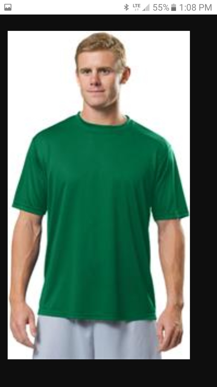 Mens 3X A4 Marathon Performance S.Sleeve Moisture Wick TShirts New 4 colors