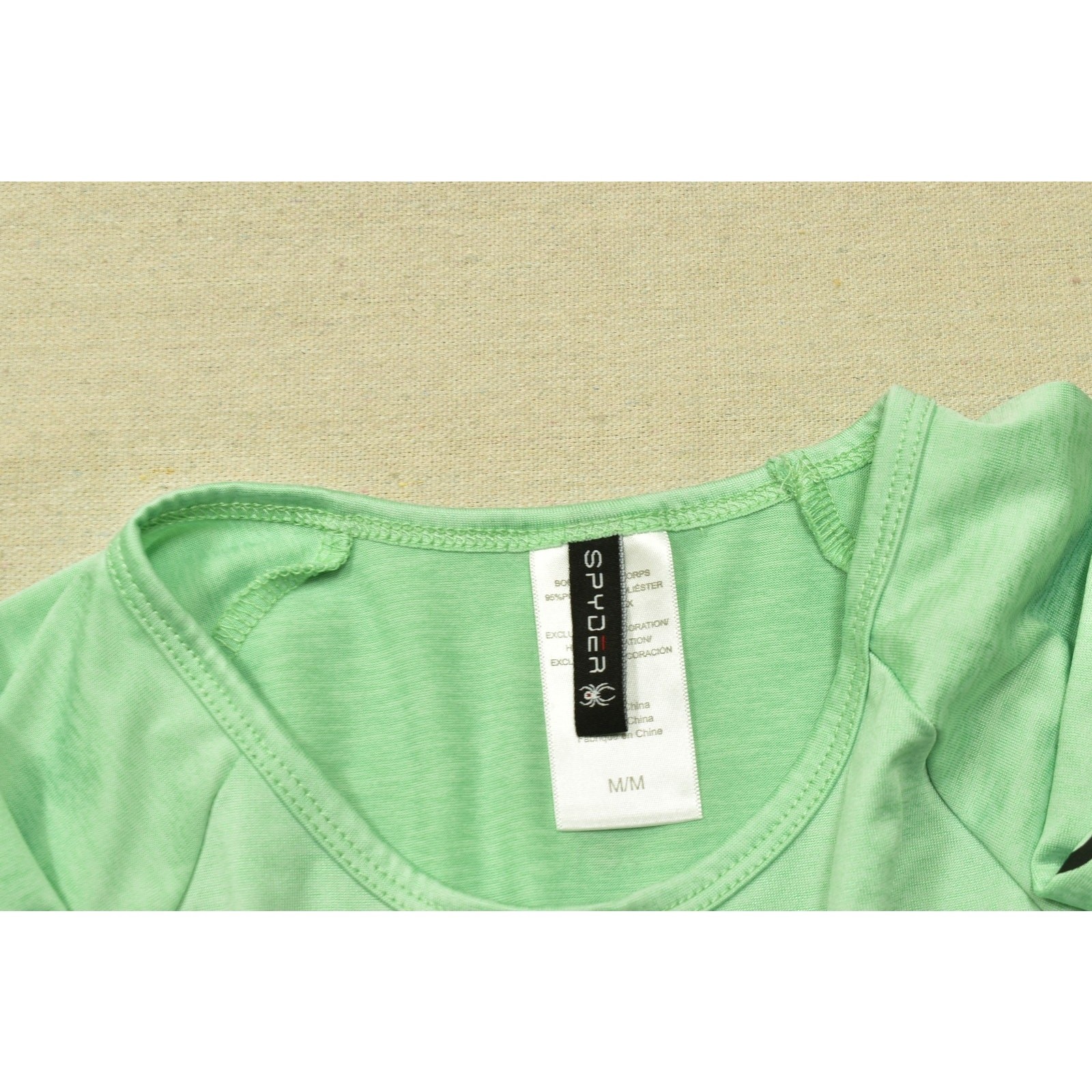 Spyder Men’s Size Medium Green Long Sleeve Active Performance Sun Shirt Tee