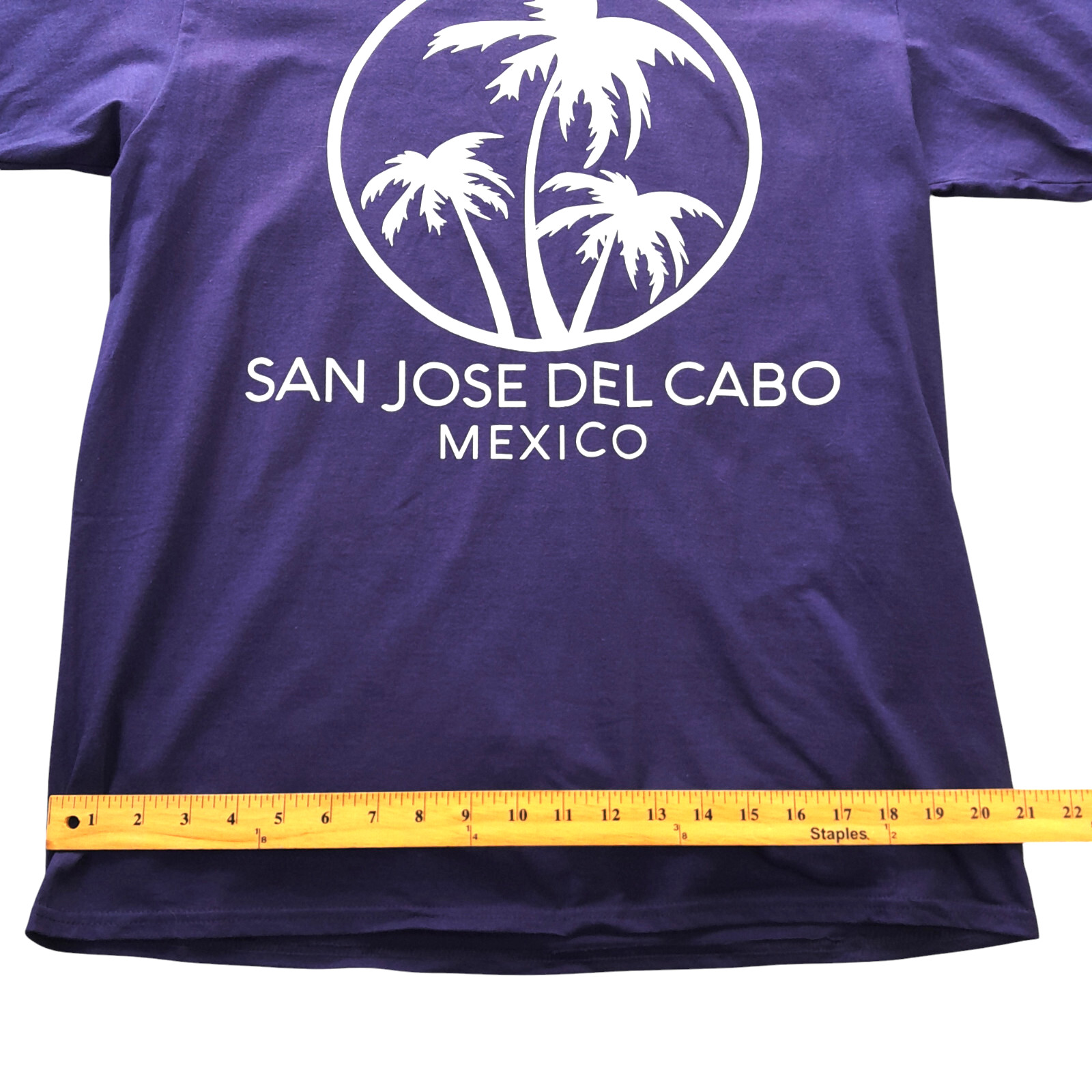 Port&Co. t-shirt Men C42/blue+ white graphic print ”San Jose Del Cabo”/Cotton