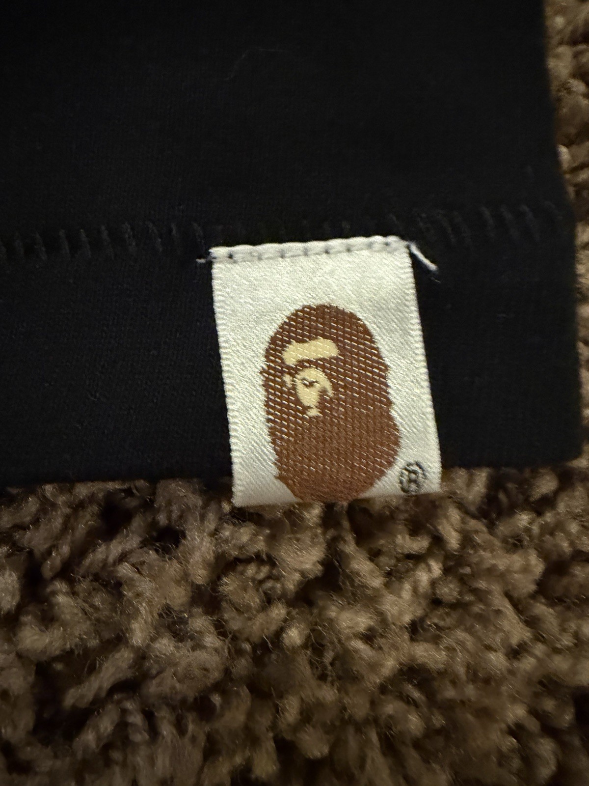 A Bathing Ape BAPE Black Ape Head Logo Graphic Crew Neck Tee Shirt M