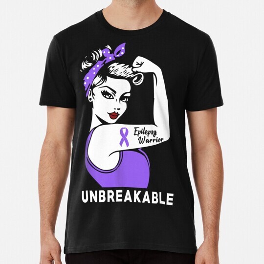 Epilepsy Warrior Unbreakable Awareness Size S to 5XL Made in the USA T-Shirt