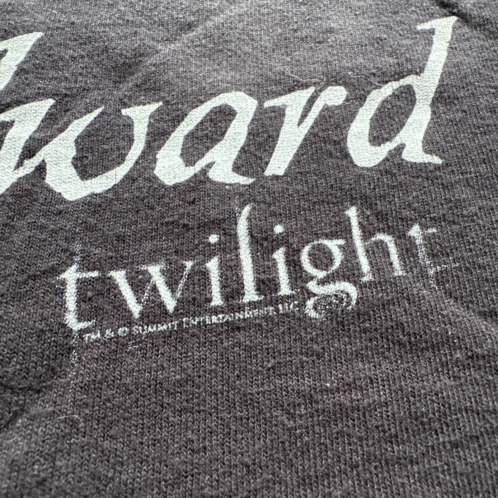 Vintage Y2K Twilight Team Edward I Run With Vampires T Shirt RARE Size XL