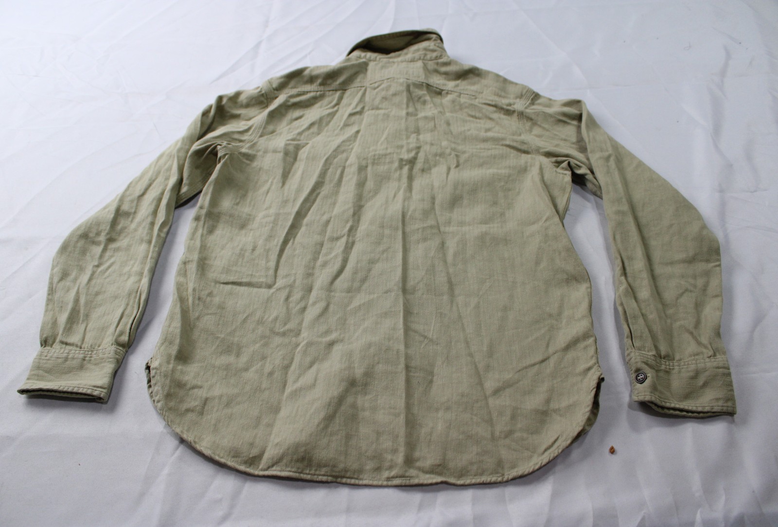 Buck Mason Men’s Hemp HBT Soft Pack Station Shirt AP2 Light Khaki Small NWT