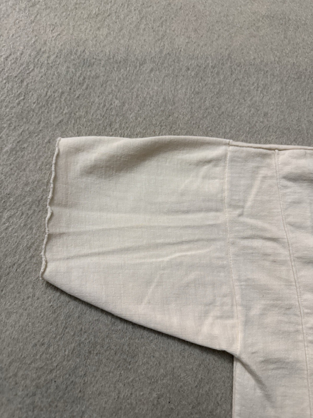 Vintage 30s 40s Paneled White Blank Tee Jersey All 100% Cotton 20×29.5 Very Rare