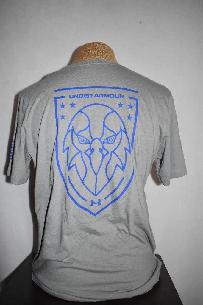 Under Armour Men’s Freedom Eagle T-Shirt Steel Heather/Team Royal Large 1382993