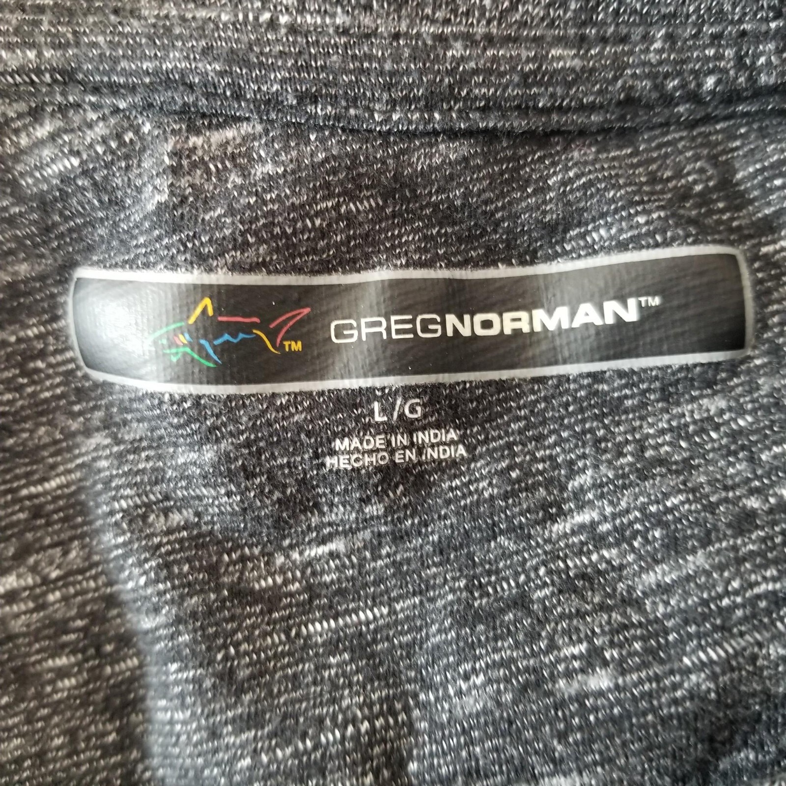 Greg Norman shirt men’s large black Heather short sleeve cotton