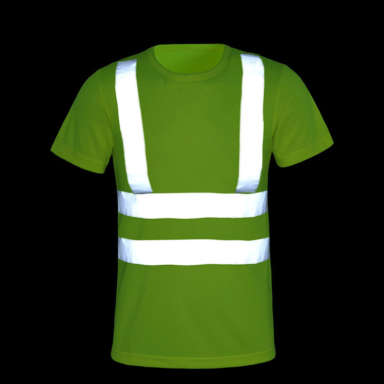 Hi Vis ANSI Class 3 Reflective Safety Green Long Sleeve T Shirts High Visibility