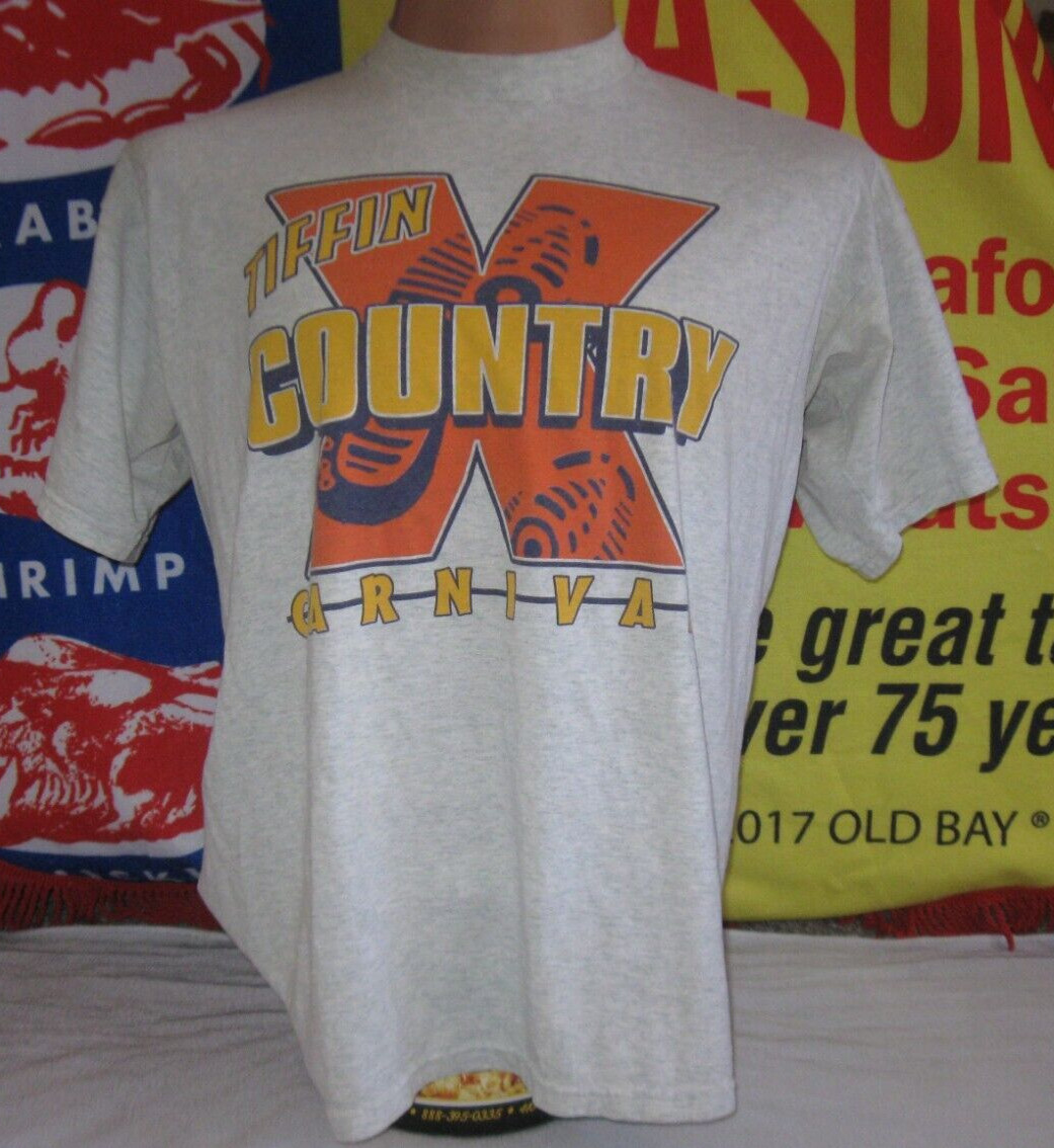 TIFFIN COUNTRY CARNIVAL vintage T Shirt Men’s XL Practice Y2K High SCHOOL OHIO