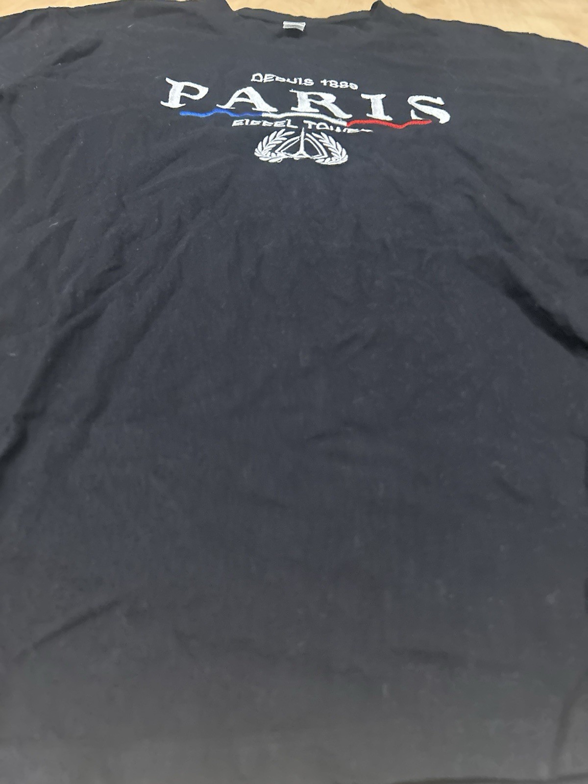 Depuis 1889 Paris Eiffel Tower Sol’s Regent T-Shirt XXL Black Unisex Souvenir