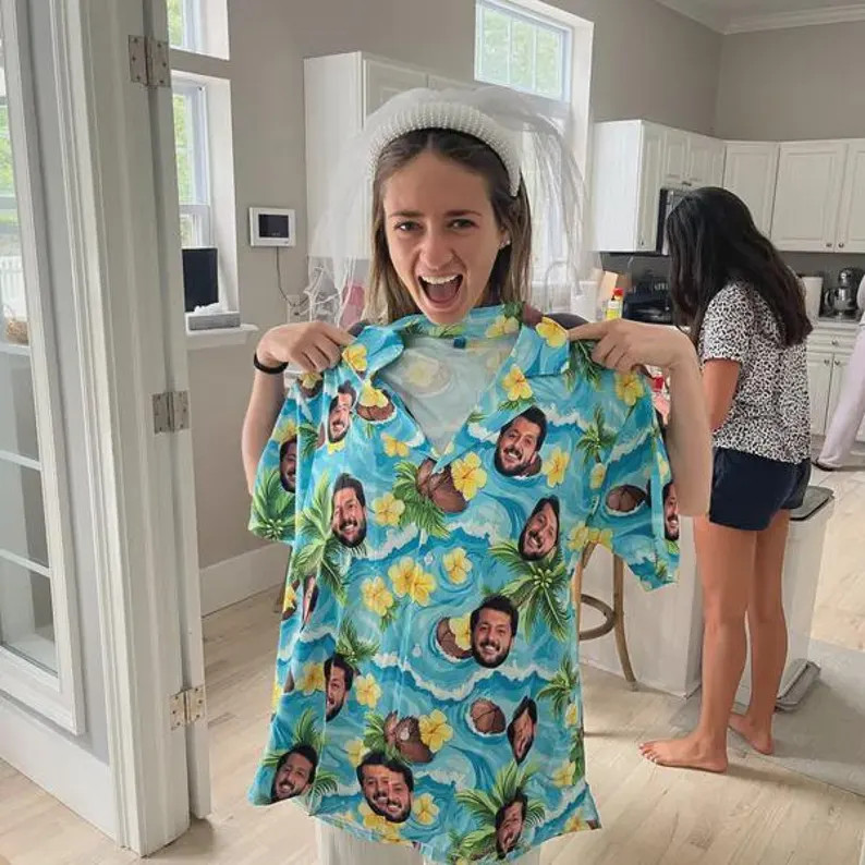 Personalized Tropical Hawaiian Aloha Shirt Summer Beach Vacation