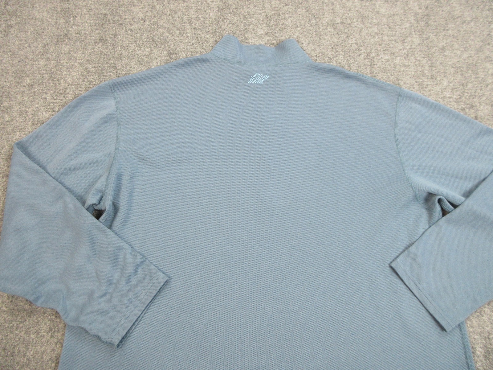 Eastern Mountain Sports Pullover Mens XL Blue Techwick Quarter Zip Hiking Shirt