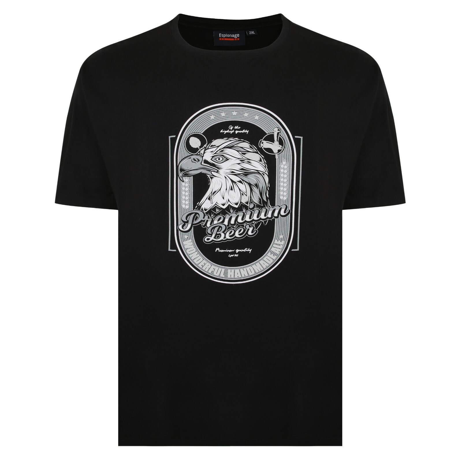 NEW IN ESPIONAGE BLACK PREMIUM BEER TEE SHIRT T337 2XL3XL 4XL5XL6XL7XL8XL
