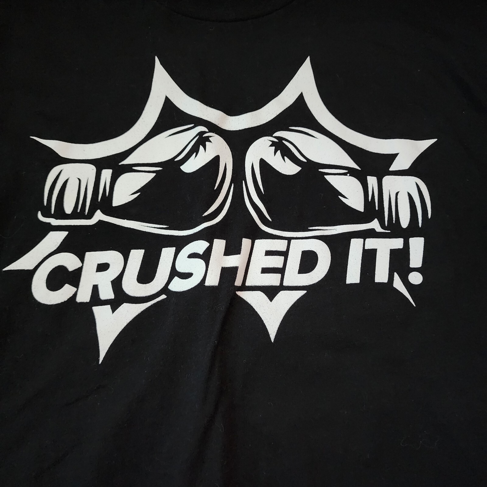 Next Level Apparel Graphic Short Sleeve T-Shirt Men’s Crushed It Black Medium