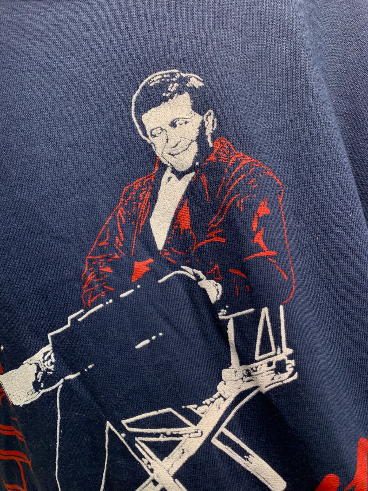 Vintage 1990s Western Whisperin’ Bill Anderson Blue Single Stitch T-Shirt Size L
