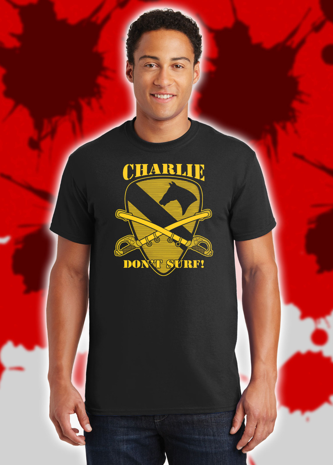 Charlie Don’t Surf Air Cavalry Apocalypse Now Robert Duvall Vietnam Shirt NFT397