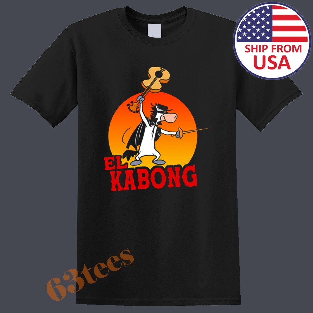 El Kabong Cartoon Men’s Black Size S to 5XL