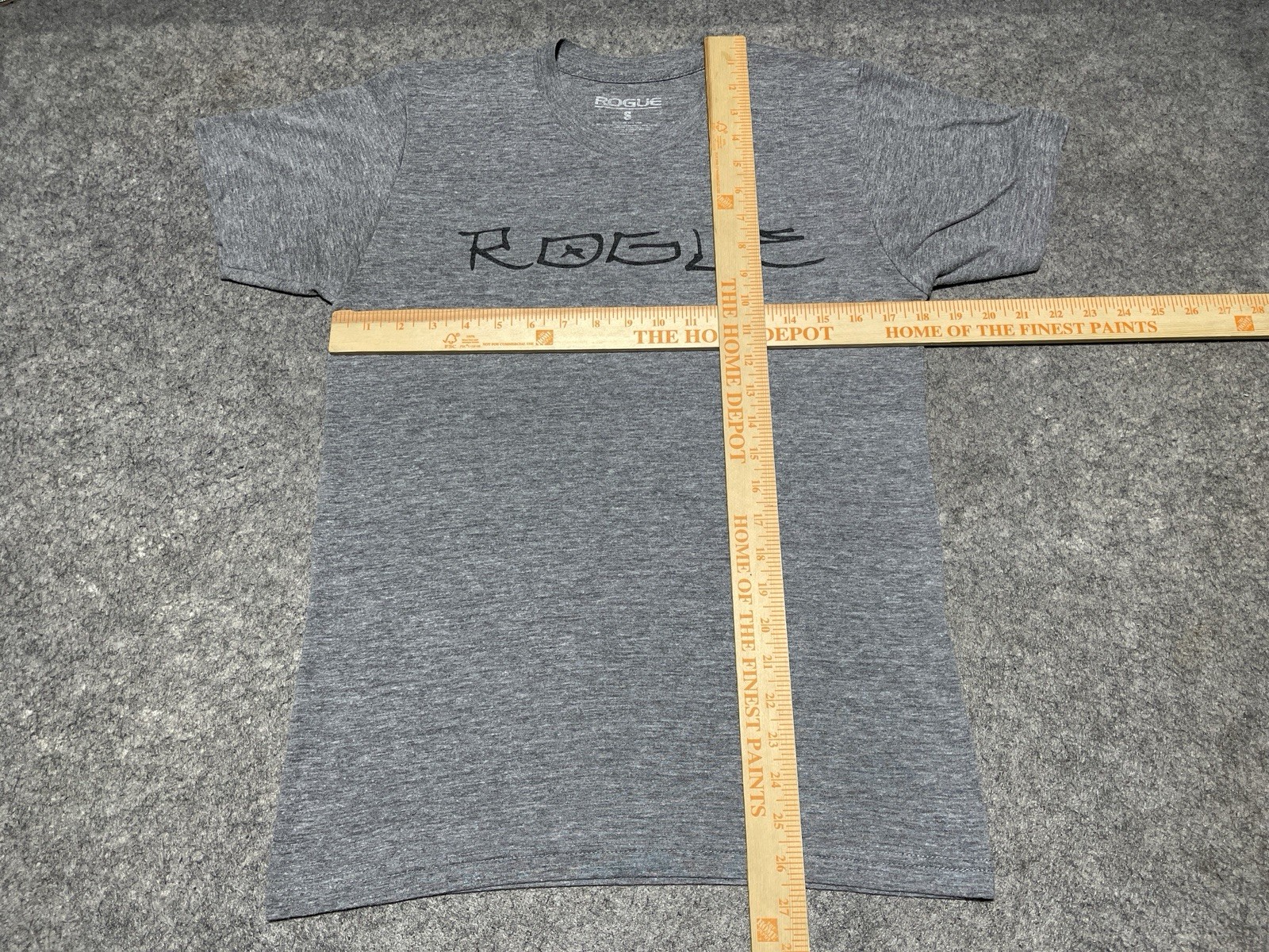 ROGUE Sports Gym Rat Lift Heavy weights Gray SMALL Skull Shirt Day of the Dead