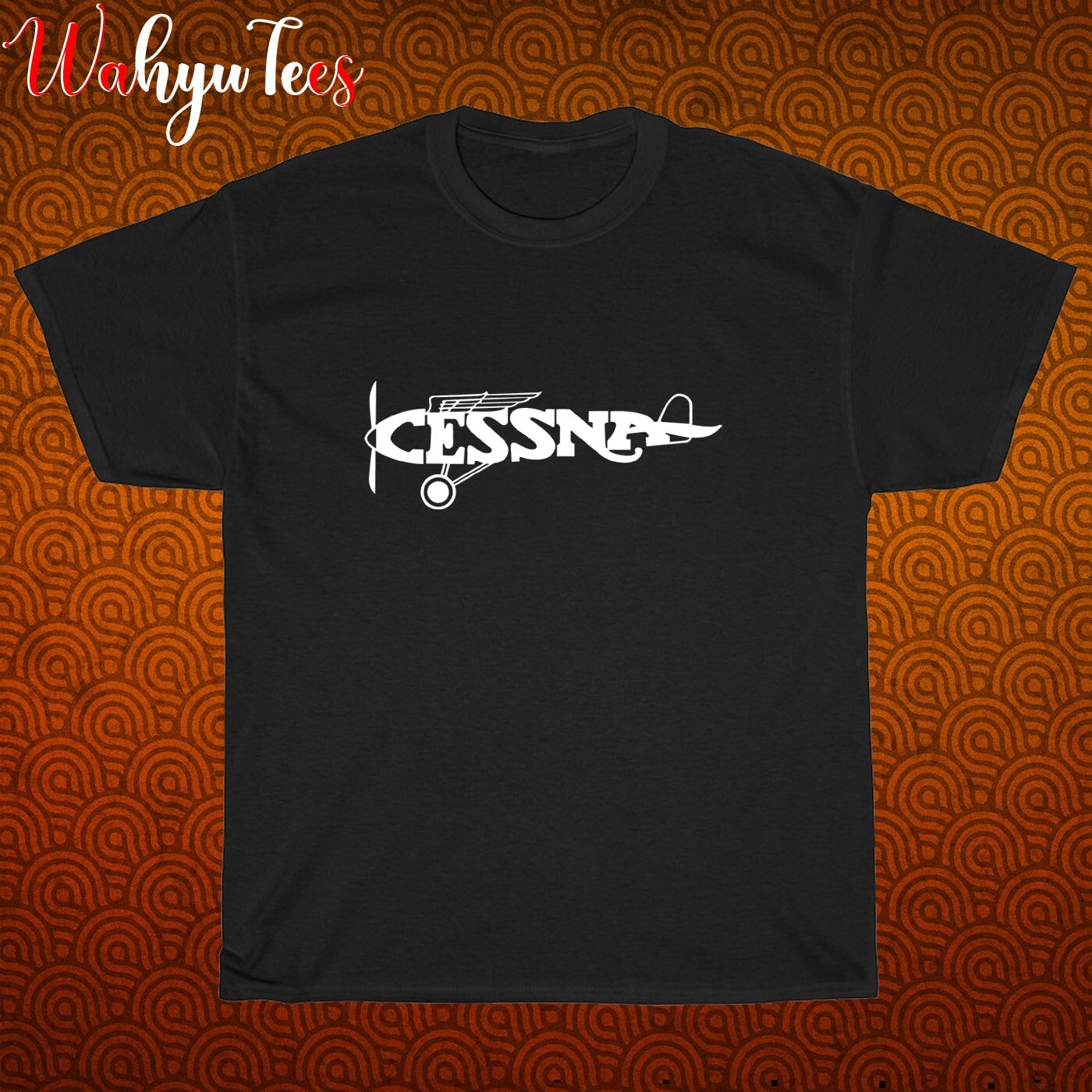 New Cessna Aircraft Company Logo Black/Grey/Navy/White Size S-5XL Unisex T-Shirt