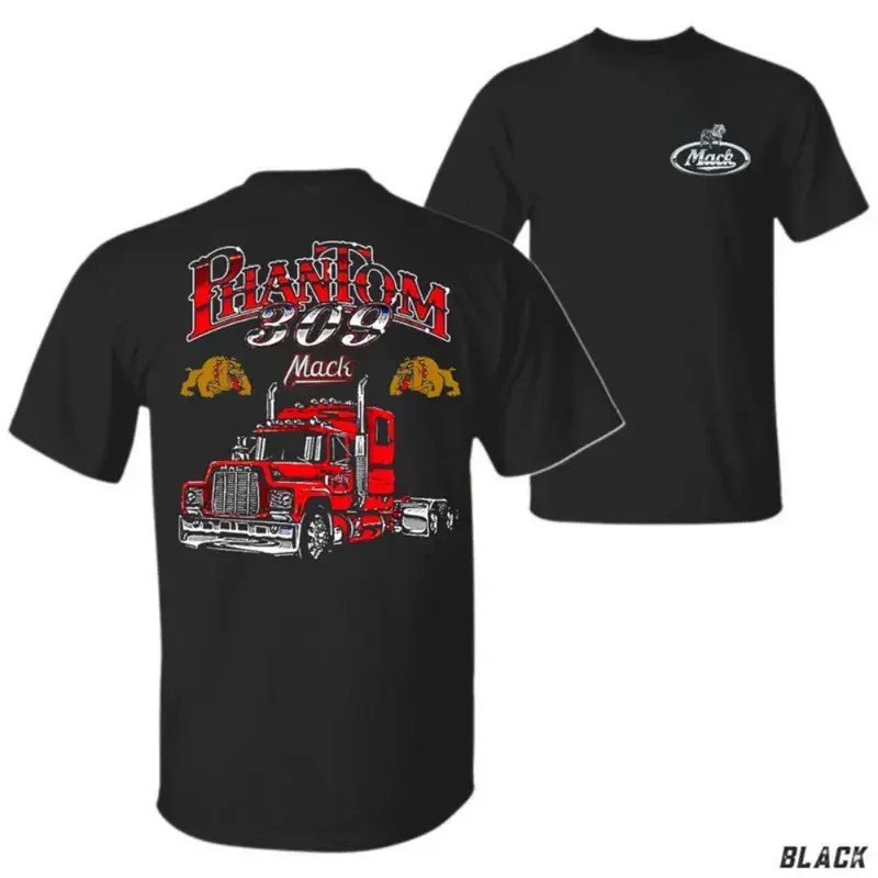 Phantom 309 Mack Truck T-Shirt, Vintage Big Rig Graphic Gift For Dad