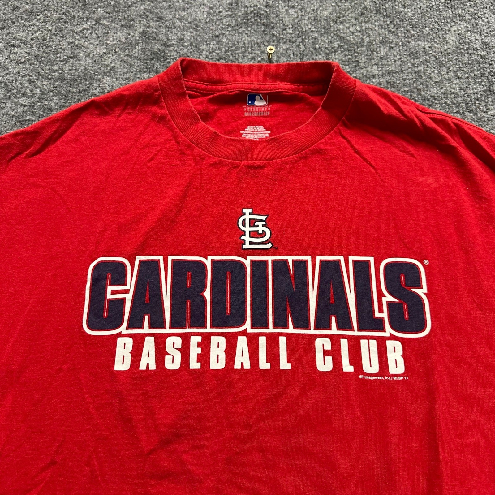 MLB Muscle Shirt Mens Size 2XL Red St. Louis Cardinals Baseball Club Sleeveless