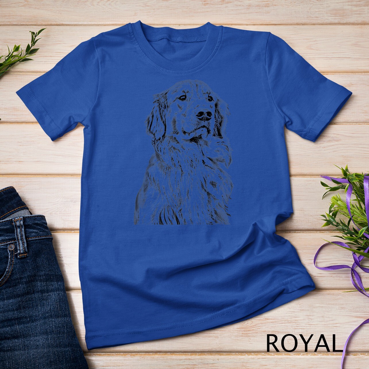 Golden Retriever Dog Lover Cream Retriever Mom Dad Raglan Unisex T-shirt