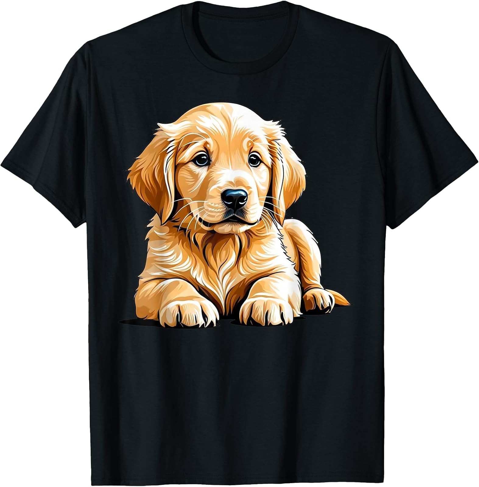 Golden Retriever Puppy Graphic Tee – Perfect for Dog Lovers!