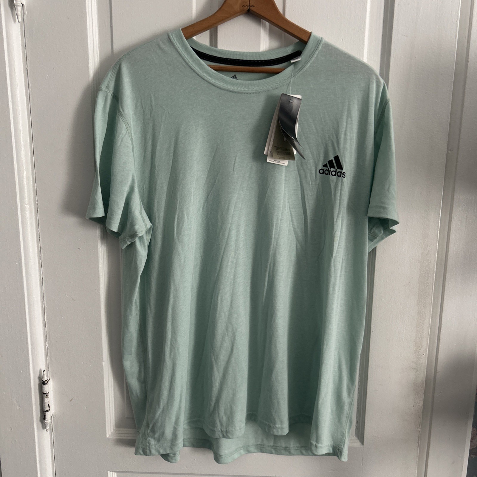 ADIDAS ULTIMATE 2.0 T SHIRT 2XL MENS LIGHT GREEN WORKOUT BREATHABLE BLEND NEW