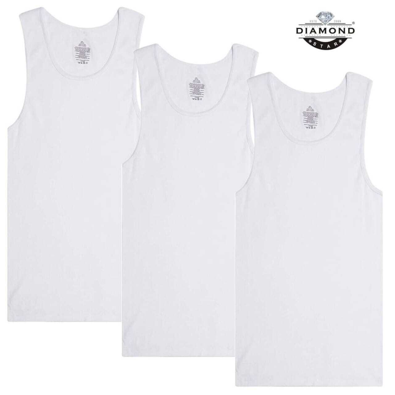 6-12 Pack Men’s Tank Top 100% Cotton A-Shirt Wife Beater Undershirts Size S-4XL