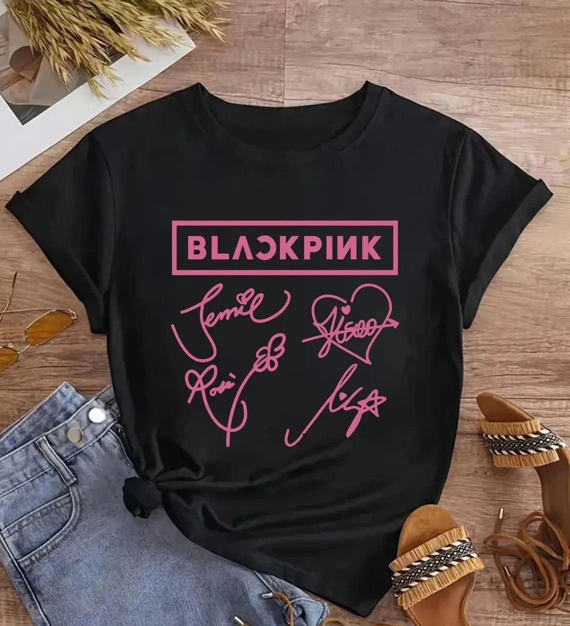 Blackpink 2025 Deadline World Tour Signatures Shirt All Size