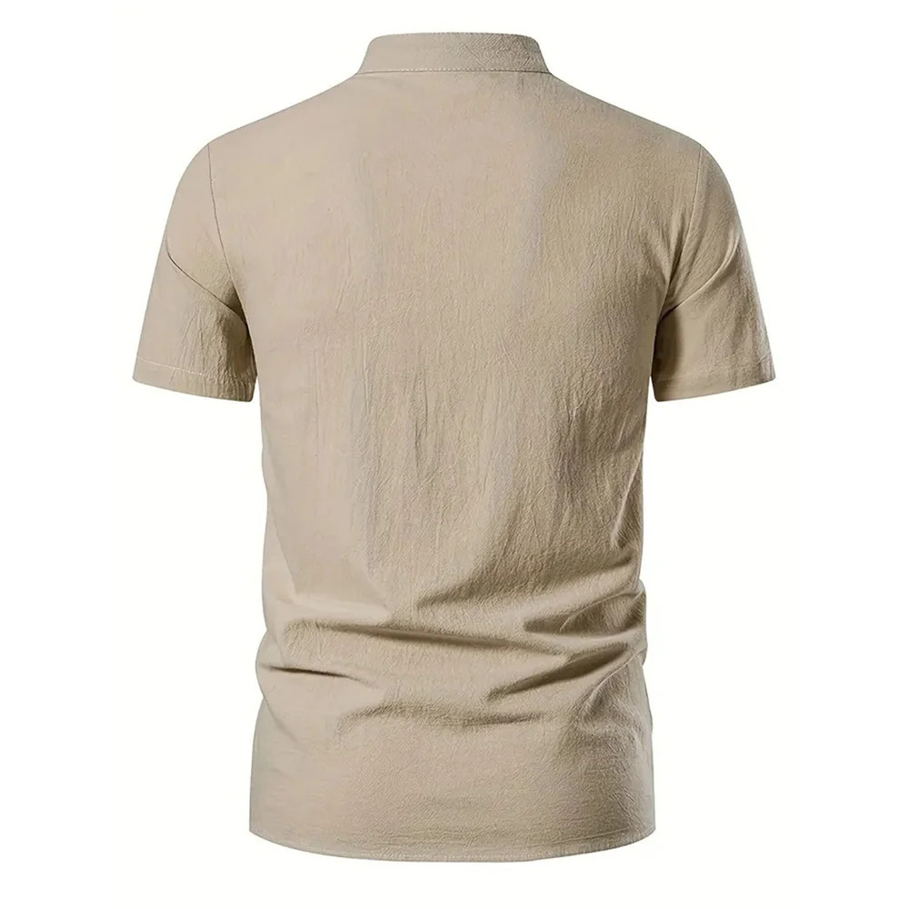 Men’s Retro Cotton Linen Shirt Stylish Pirate V-neck S-XXL Trendy Comfy Gift Tee