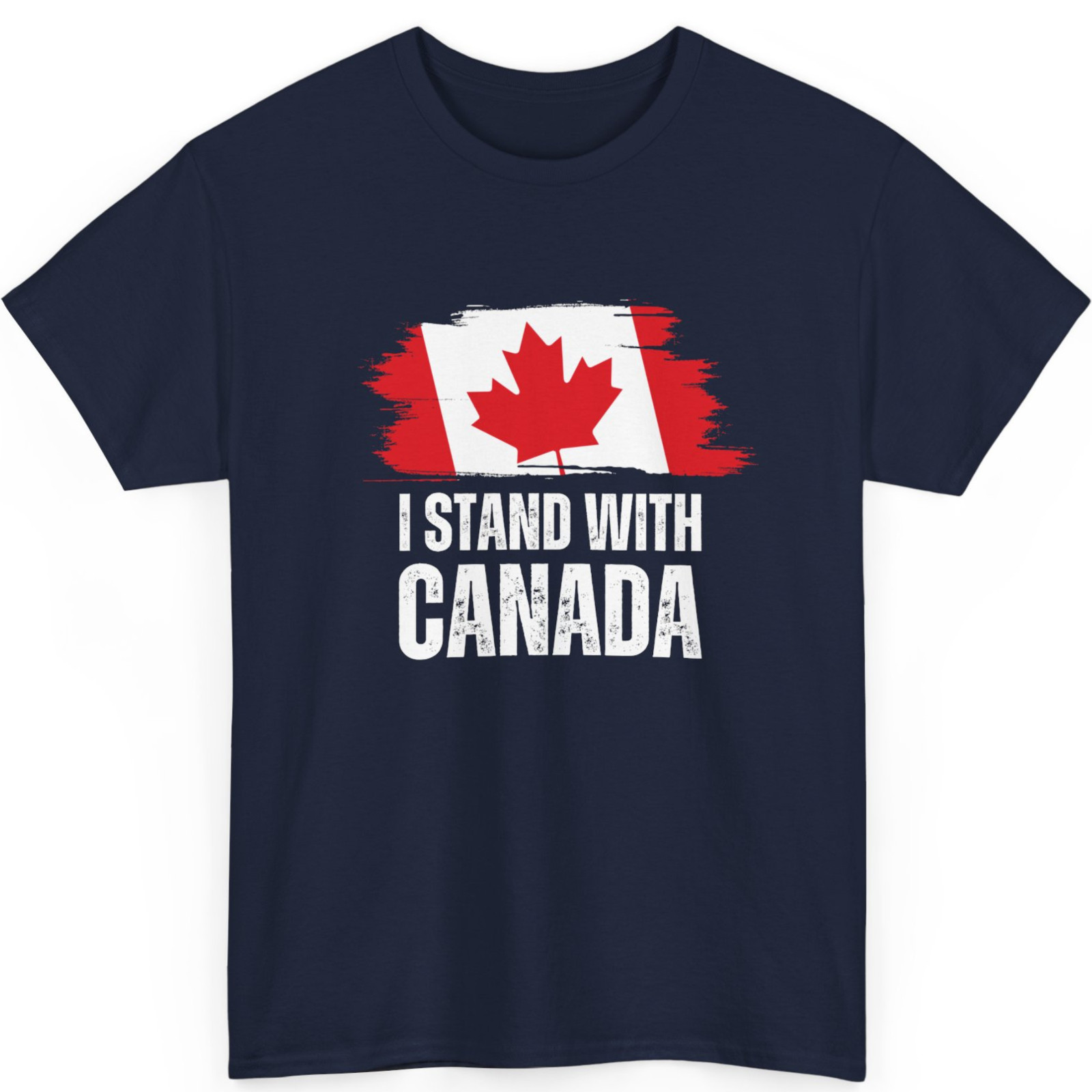 I Stand With Canada America Canadian USA Flag Unisex T-Shirt