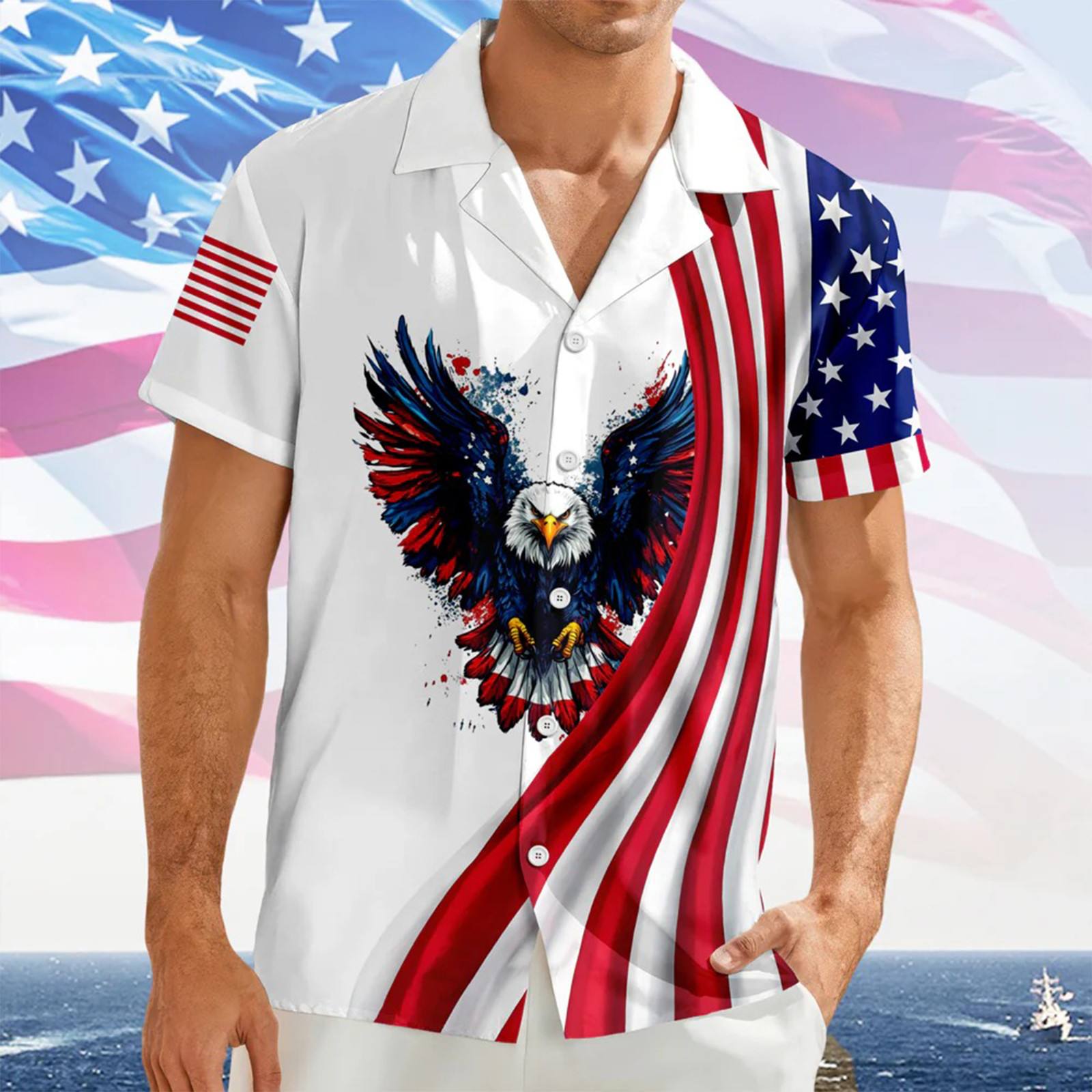 America 250th Anniversary Hawaiian Shirt, 250 Years Of Freedom Button Shirt