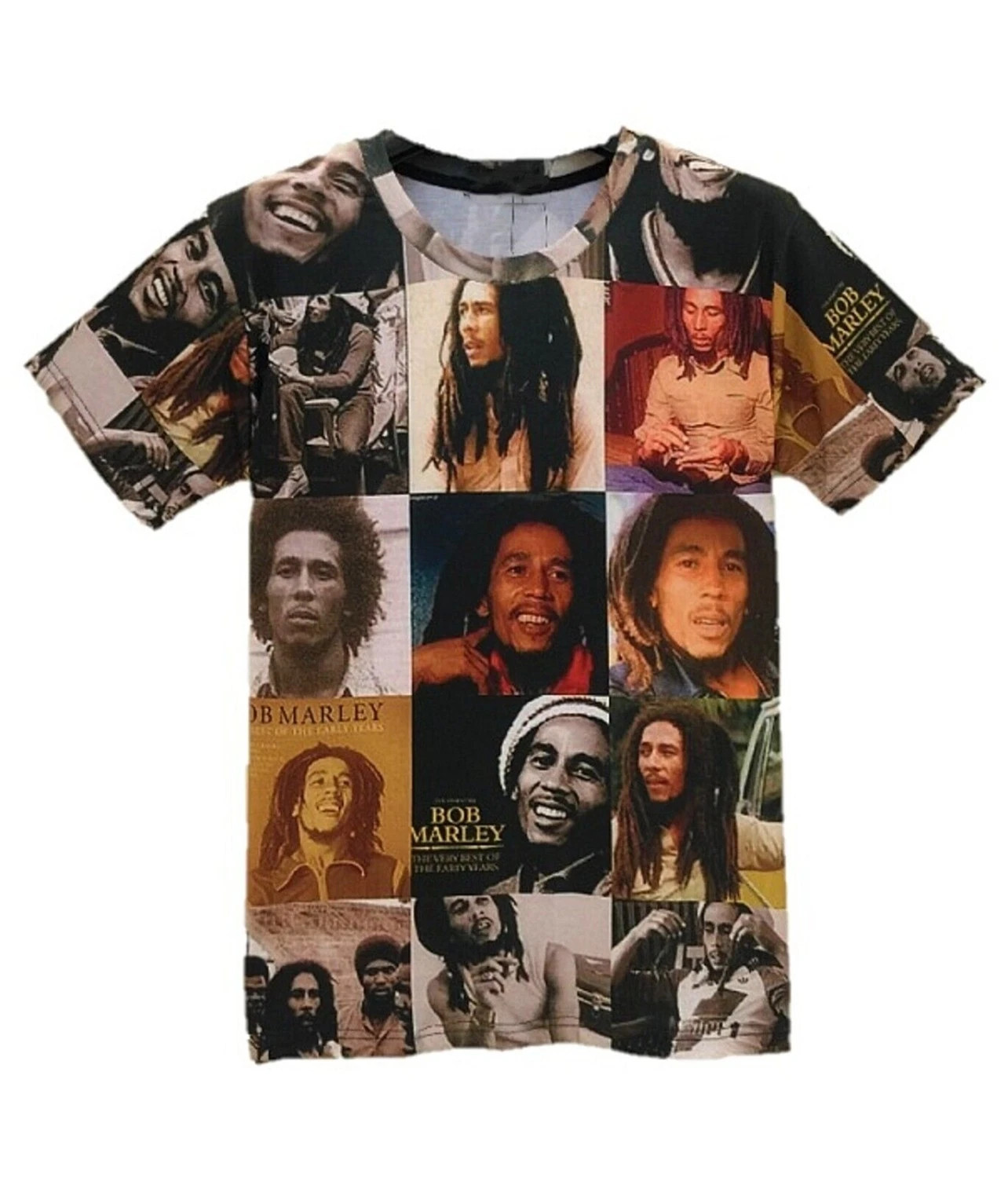 Bob Marley 3D Print T-Shirt Reggae Legend Vintage One Love Zion Size S-5XL NG332