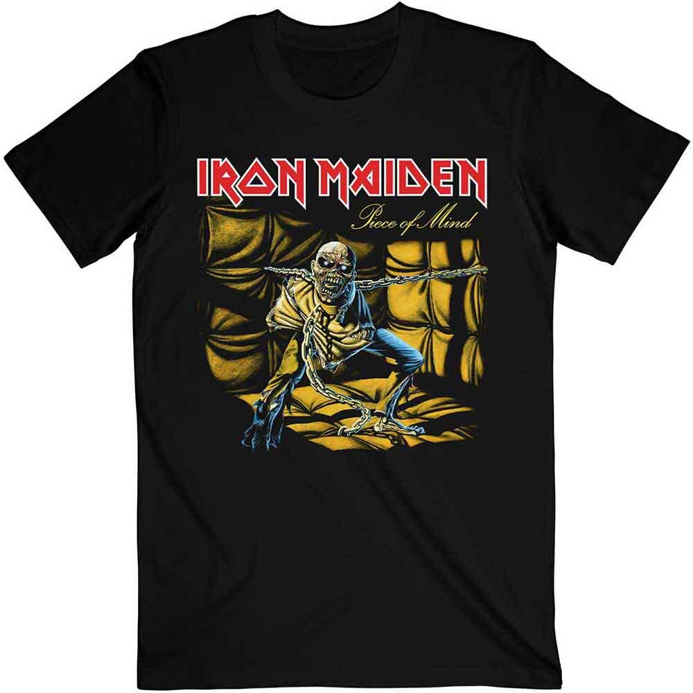 Iron Maiden Piece of Mind T-Shirt Black New