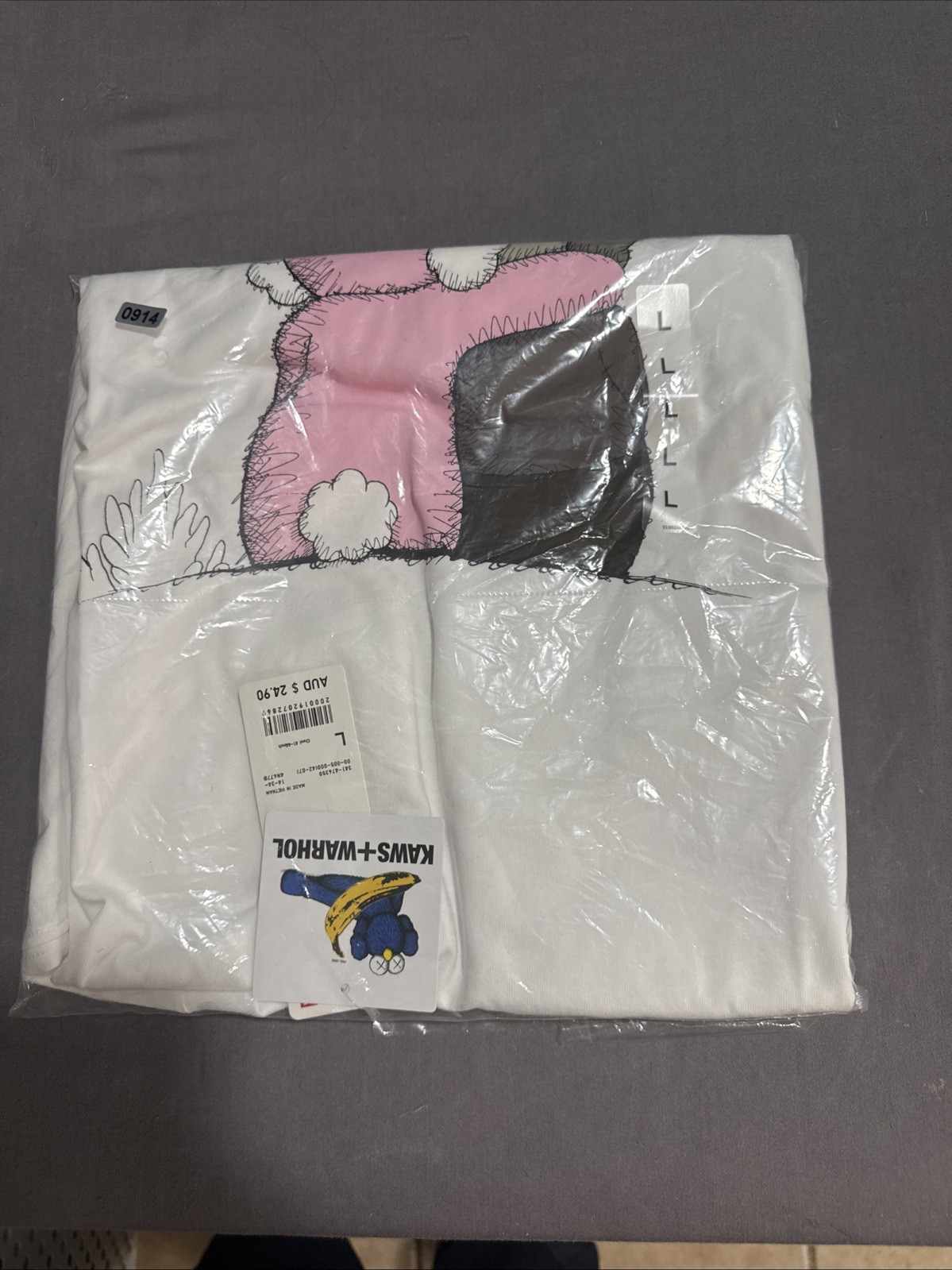 Uniqlo KAWS x Warhol UT Graphic Print T-Shirt White Large – BRAND NEW