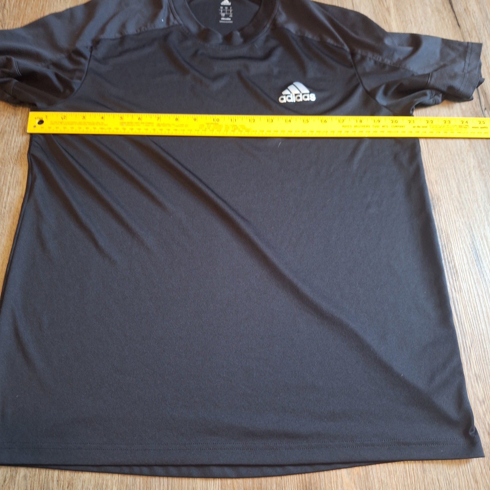 Adidas Shirt Adult L Black Athletic Vented Fishing Gym Climalite Mens Jogging
