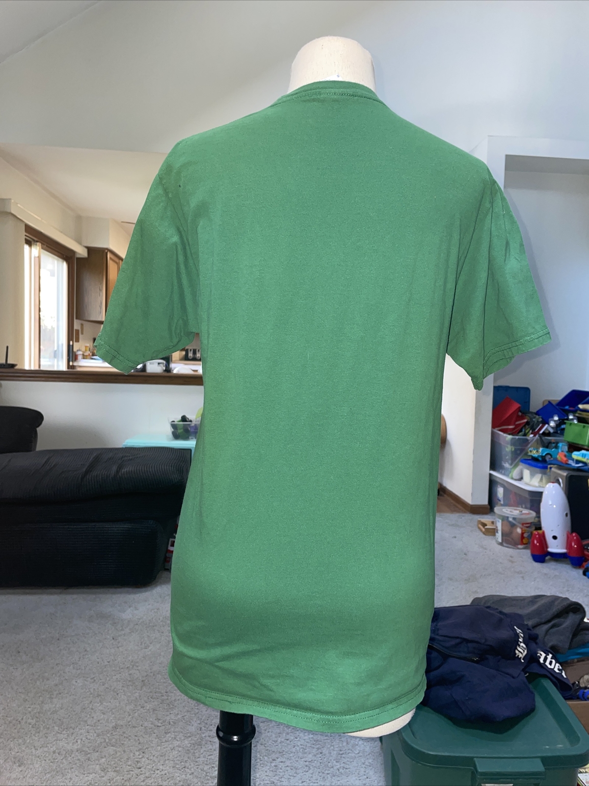 Port & Company Green T Shirt The Struggle Is Real Weightlifting Panda Size Small