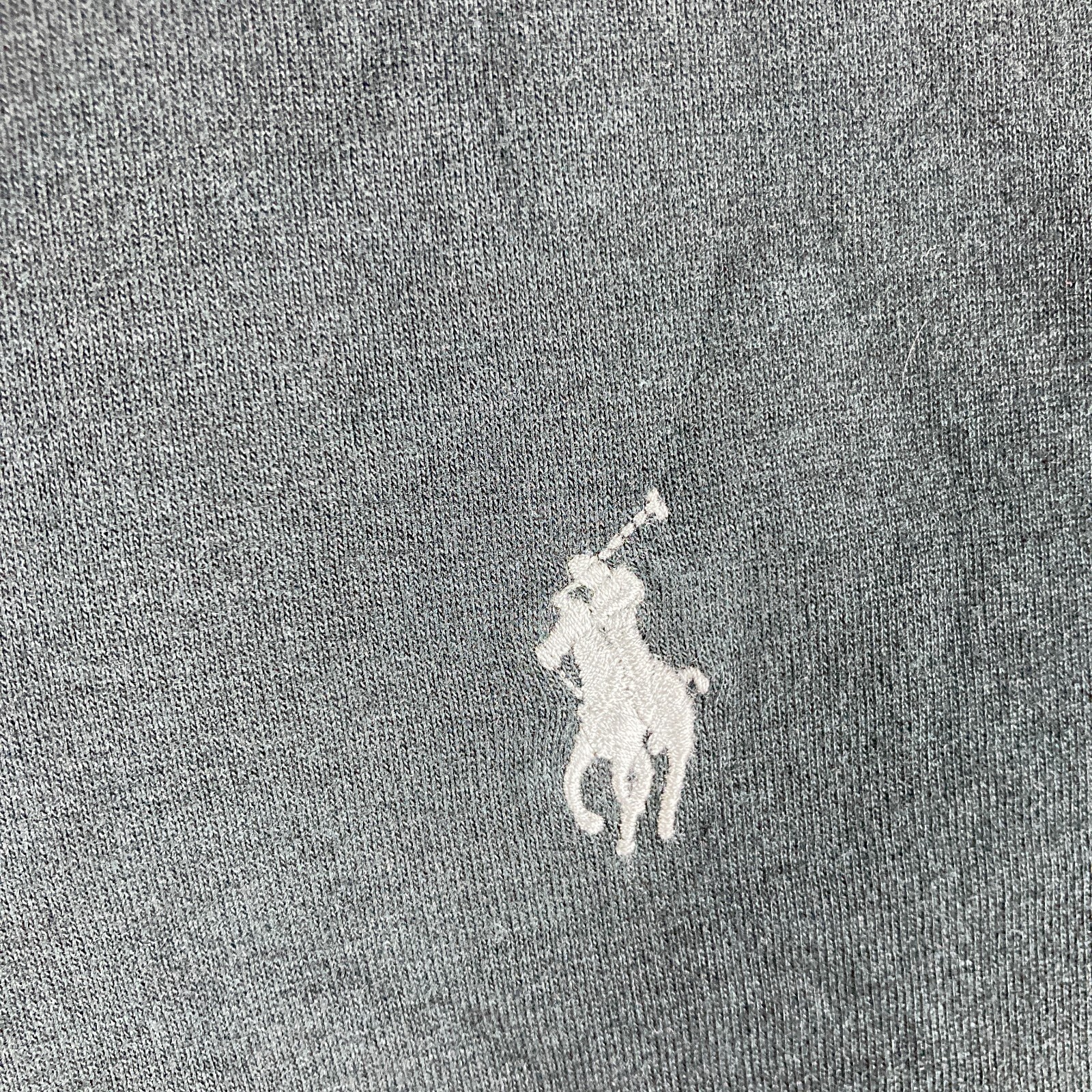Polo Ralph Lauren Mens Large Black 1/4 Zip Pullover Shirt Gray Pony