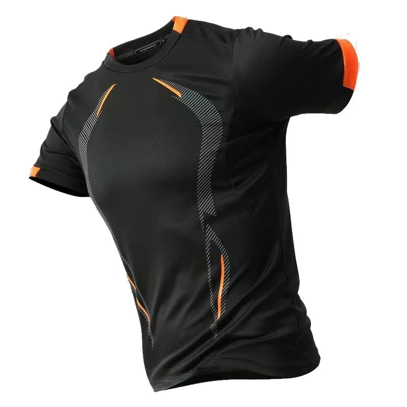 Men’s Quick Dry Running T-Shirt Breathable Fitness Training Gym Top Sweatshirt