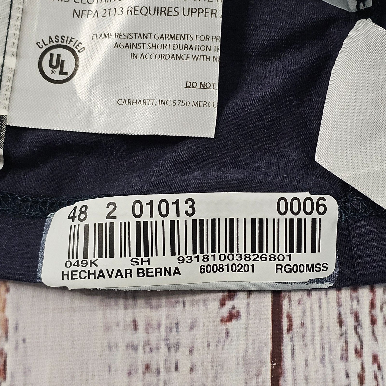 Carhartt Force Blue Short Sleeve Cotton Spandex T-Shirt Men’s M