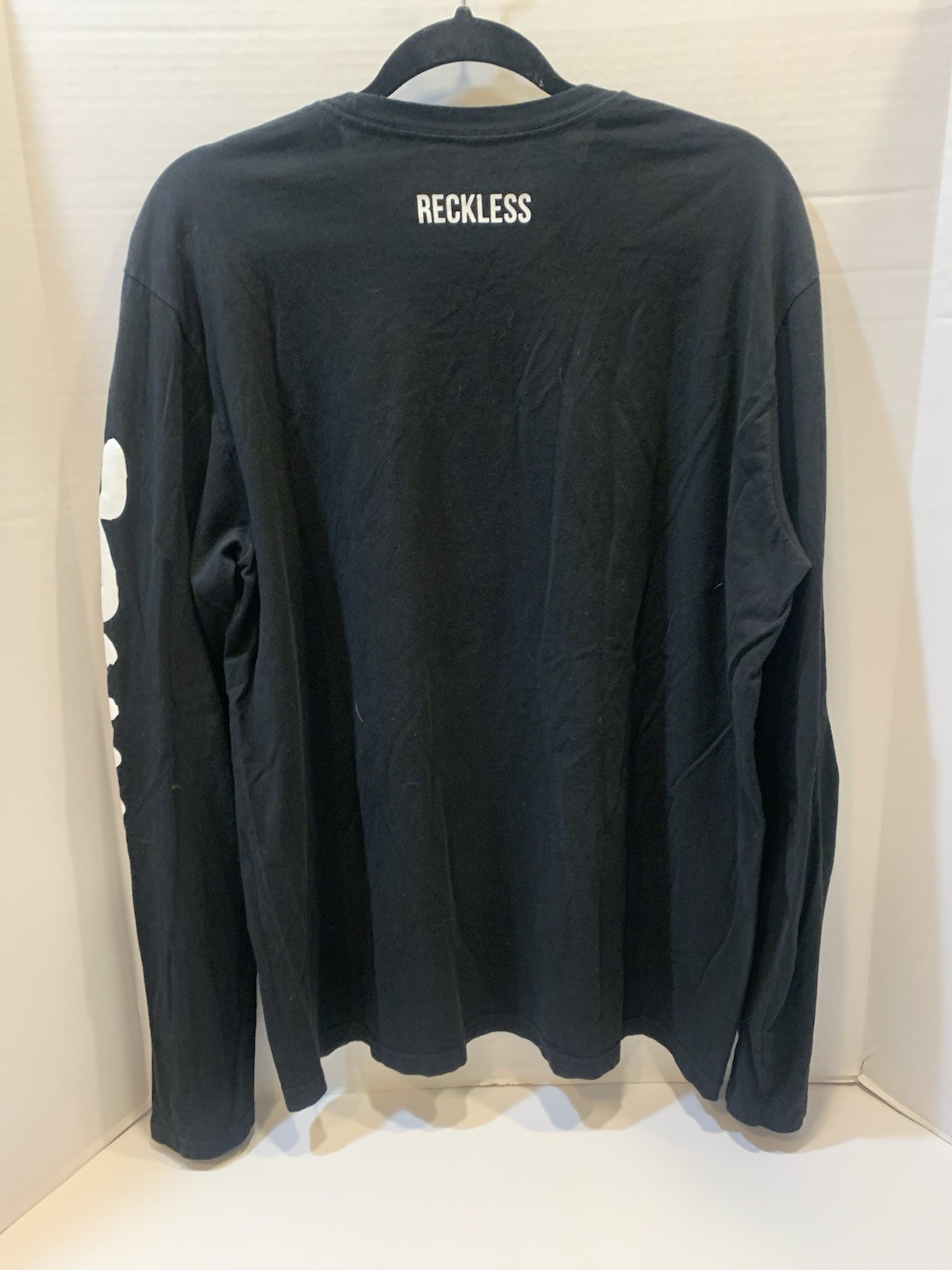 Young and Reckless 21 Savage Long-Sleeved Mens T-Shirt Size XL Black And White