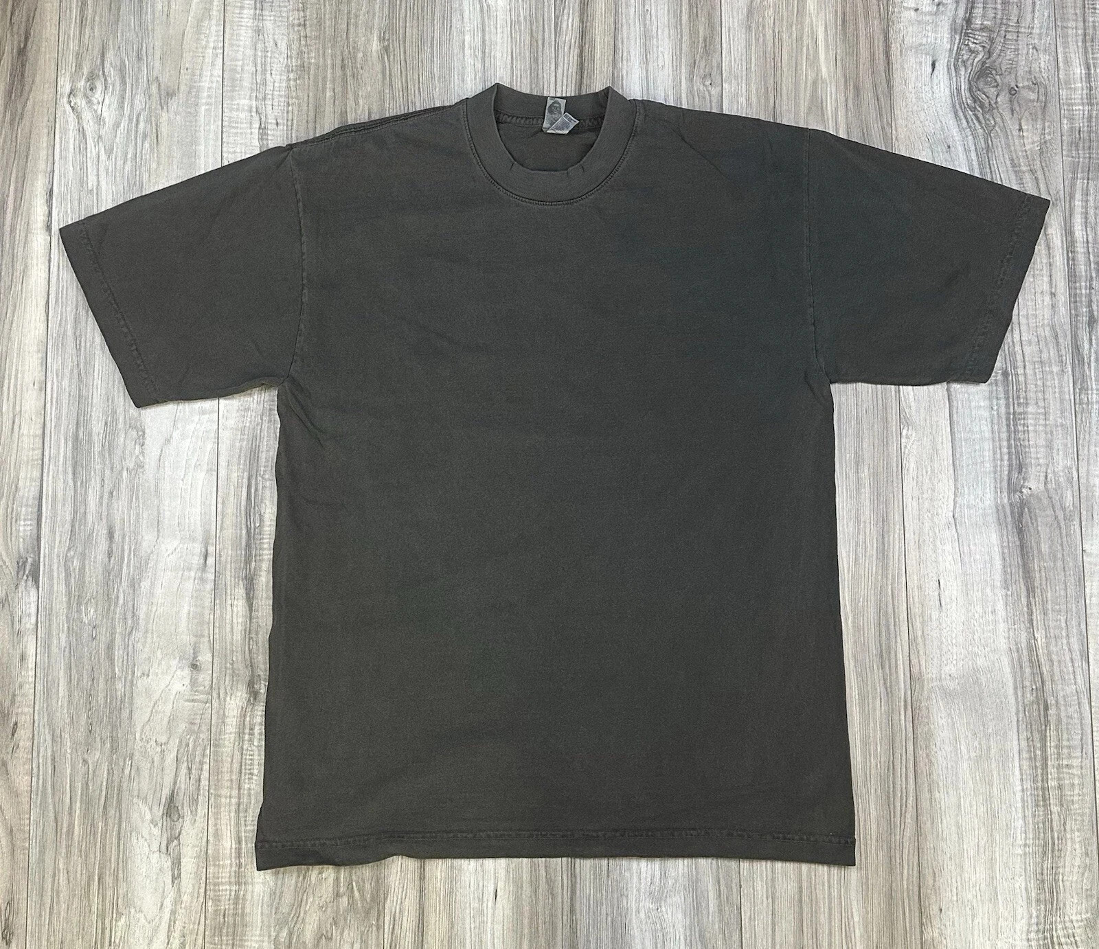 Los Angeles Apparel 1801 Garment Dye T-Shirt Vintage Black Mens Size Medium NEW