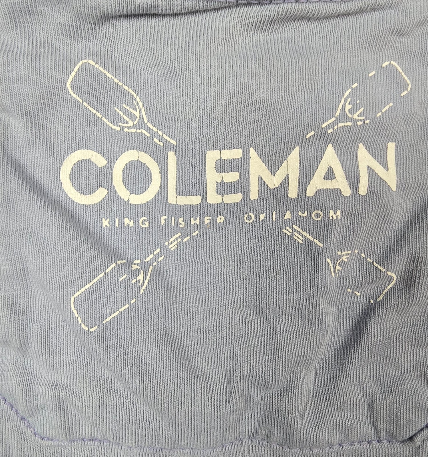 Coleman The Outdoor Company T Shirt Mens Large 100% Cotton Distressed Classic