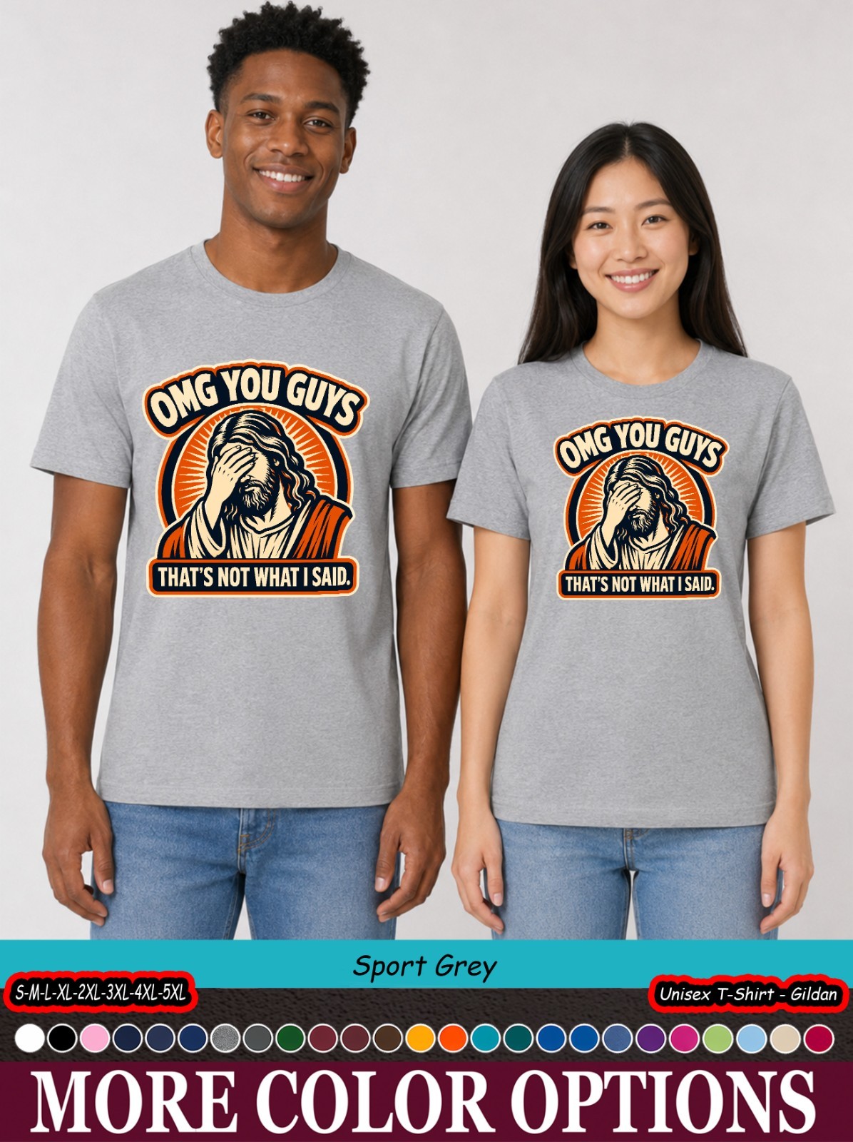 Jesus Facepalm Shirt, OMG You Guys Funny Christian Meme Tee