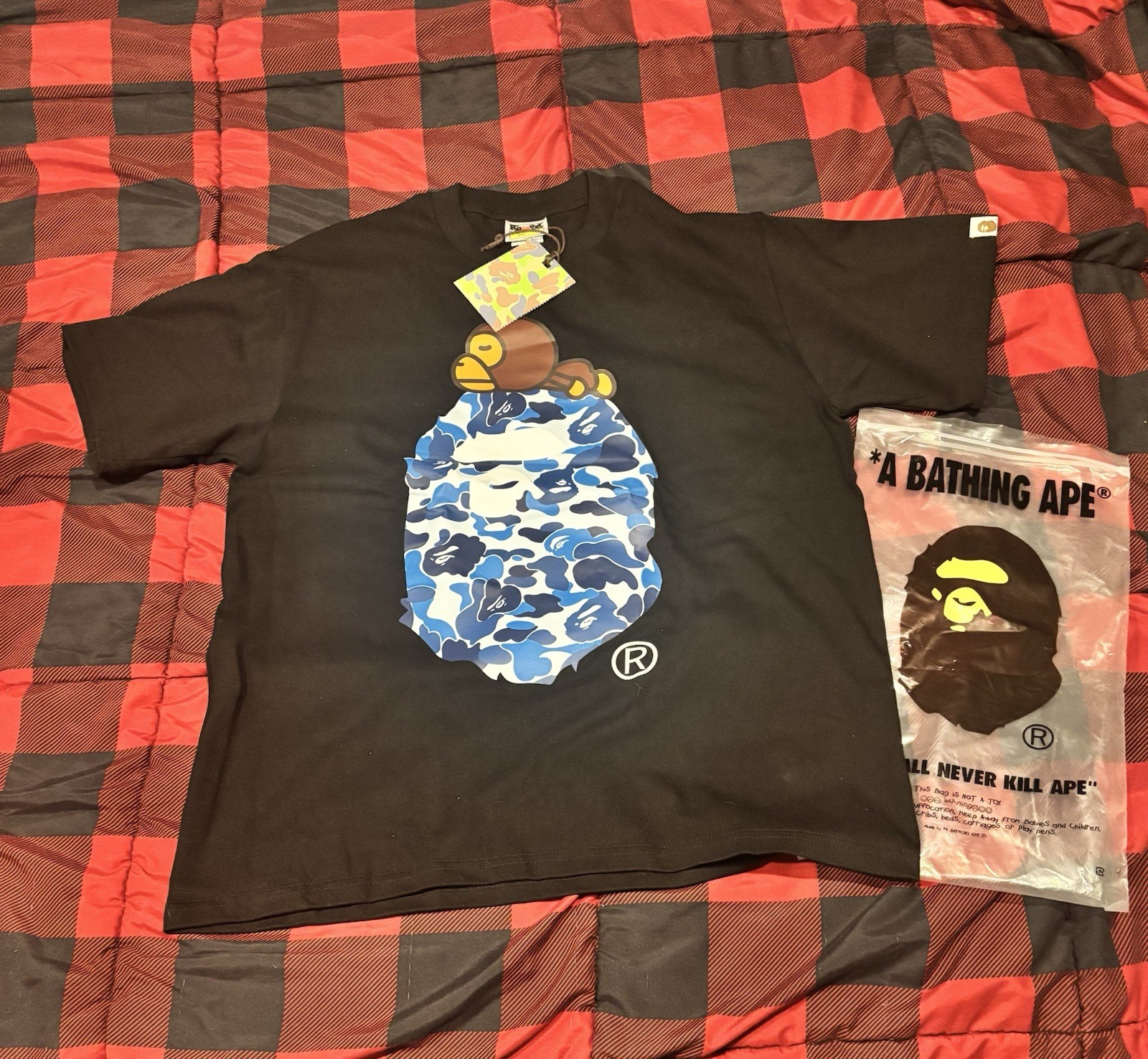 BAPE Baby Milo Black T-Shirt Men’s Size M