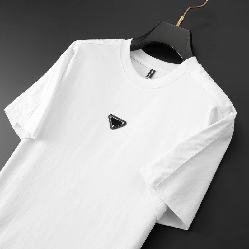 New Fashion Trend Embroidered Summer Short Sleeve Luxury Men Streetwear T-Shirt